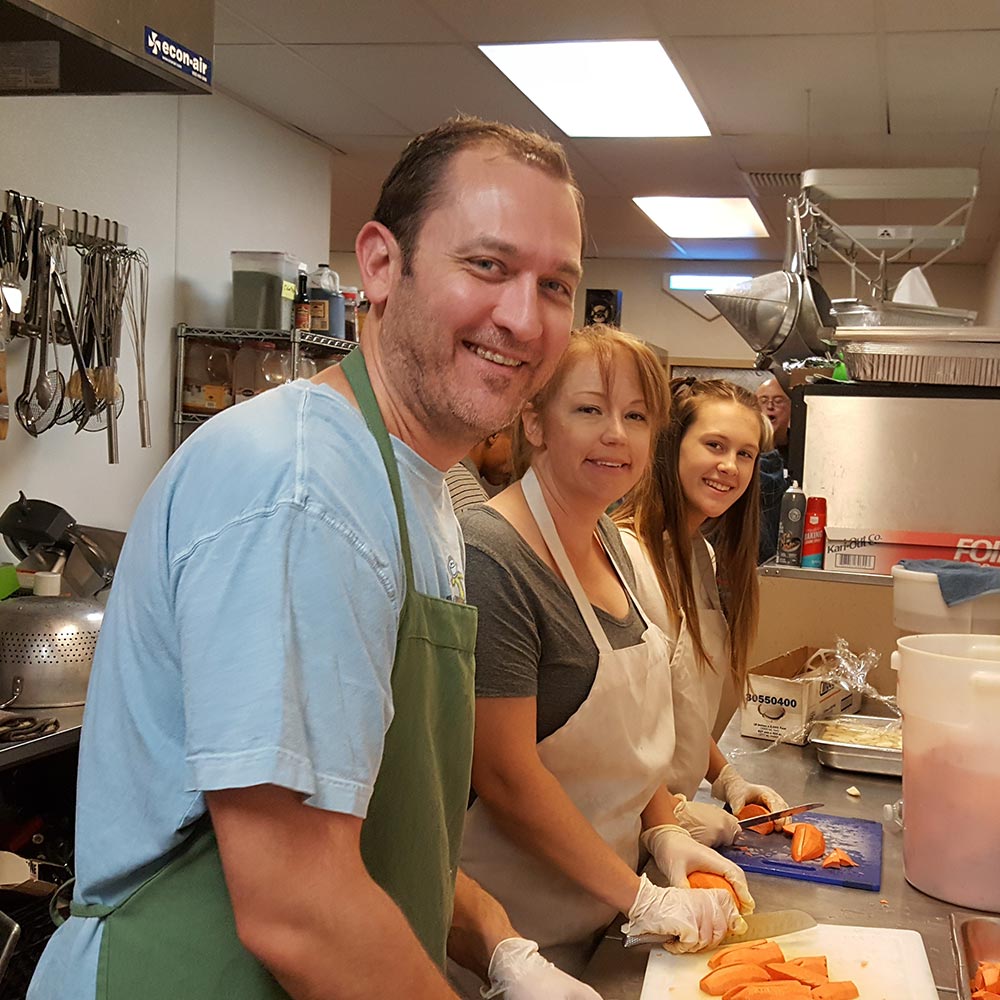 People volunteering at CVRM