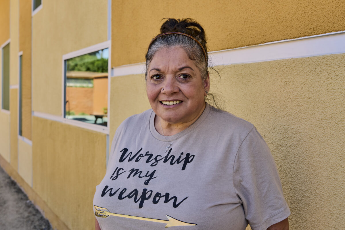 Angela Ramon at Coachella Valley Rescue Mission.