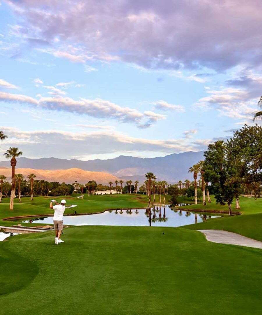 Golfer participating in CVRM's annual golf tournament